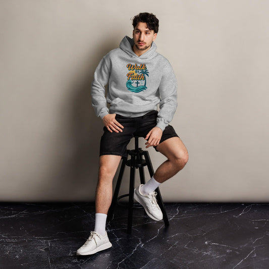 Walk by Faith Not by Sight – Christian Unisex Hoodie | 2 Corinthians 5:7 Bible Verse Sweatshirt - Inspired by True Love