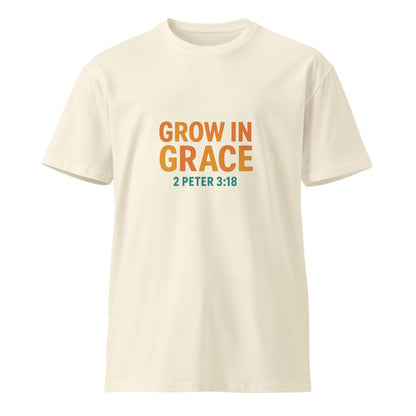 Grow in Grace T-Shirt – 2 Peter 3:18 Bible Verse Tee – Christian Unisex Shirt – Faith-Based Spiritual Growth Apparel - Inspired by True Love