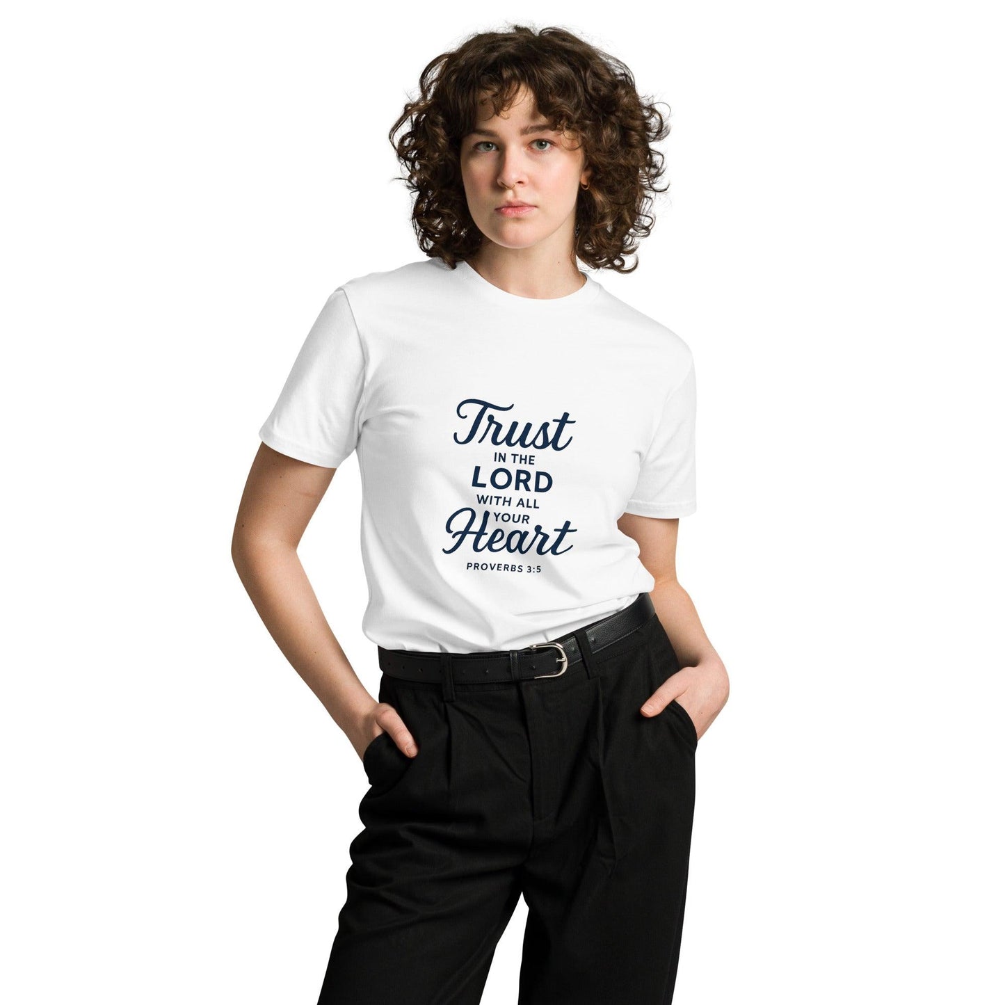 Proverbs 3:5 Unisex T-Shirt – Trust in the Lord Christian Tee - Inspired by True Love