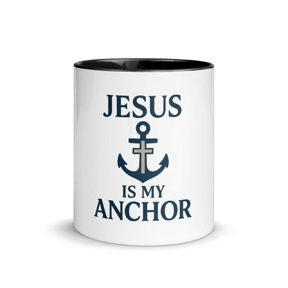Jesus Is My Anchor Mug – Christian Faith Mug with Nautical Inspiration - Inspired by True Love