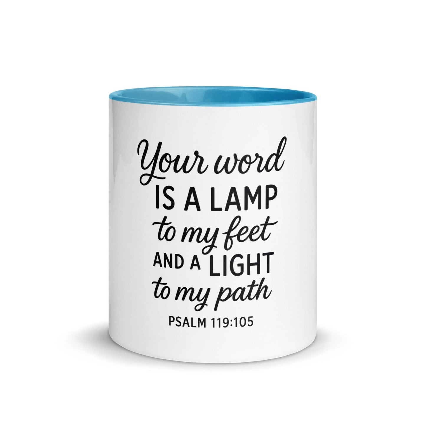Your Word Is a Lamp to My Feet Bible Verse Coffee Cup | Christian Gift for Men & Women - Inspired by True Love