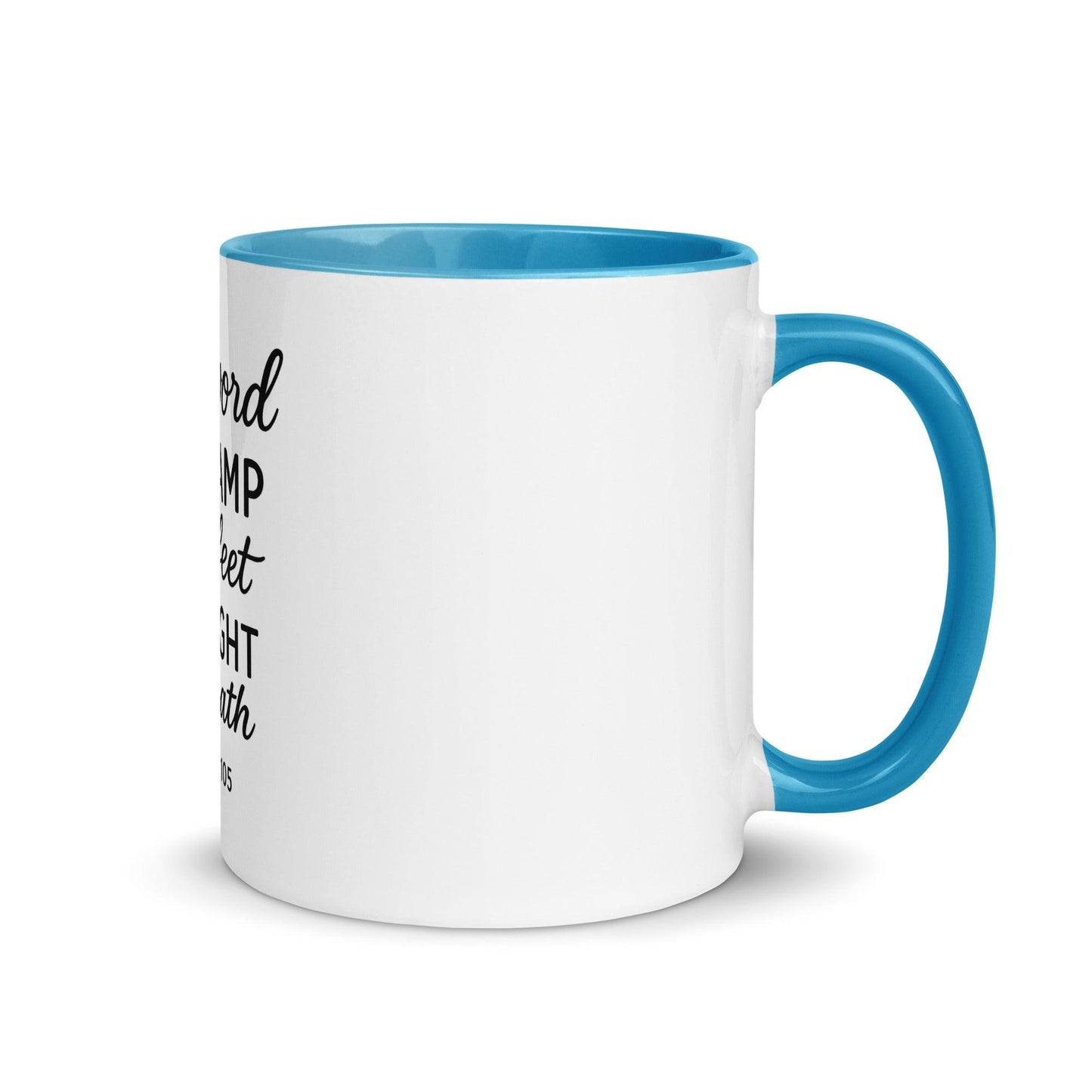 Your Word Is a Lamp to My Feet Bible Verse Coffee Cup | Christian Gift for Men & Women - Inspired by True Love