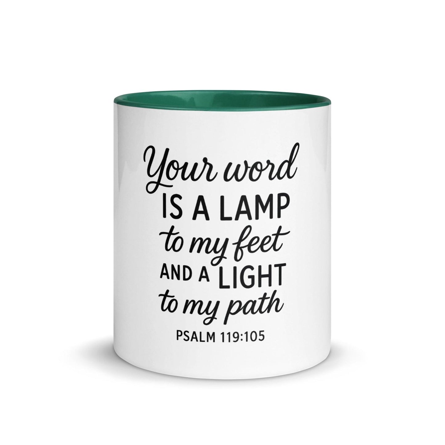 Your Word Is a Lamp to My Feet Bible Verse Coffee Cup | Christian Gift for Men & Women - Inspired by True Love