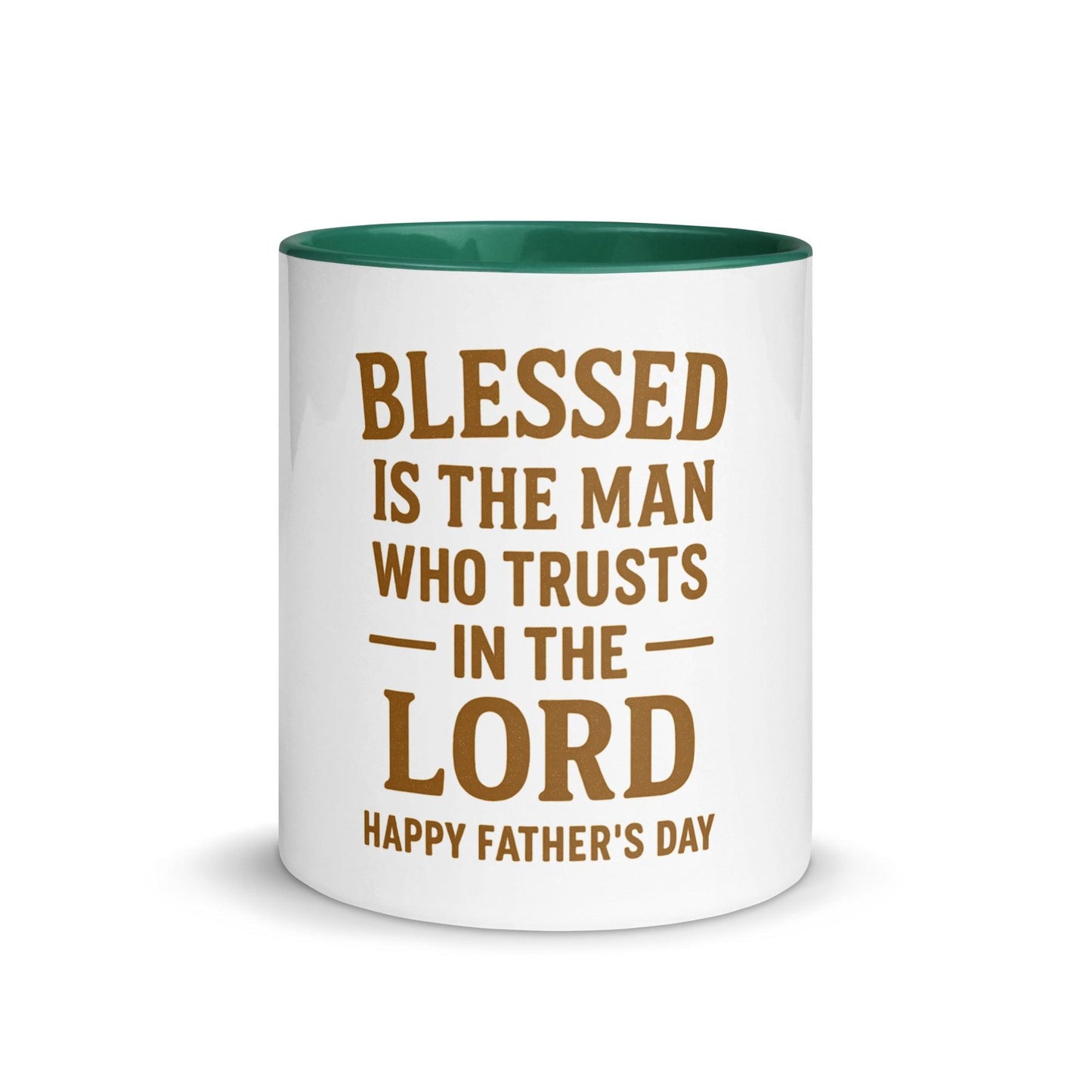Blessed Is the Man Who Trusts in the Lord – Father’s Day Mug – Christian Gift for Dad – Jeremiah 17:7 Inspirational Coffee Cup - Inspired by True Love