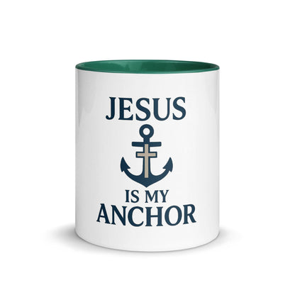 Jesus Is My Anchor Mug – Christian Faith Mug with Nautical Inspiration - Inspired by True Love