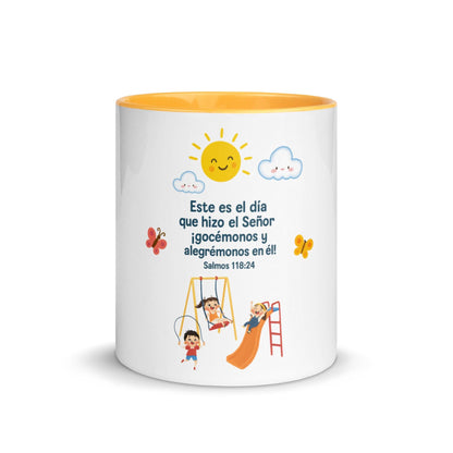 Psalm 118:24 Spanish Scripture Mug – This Is the Day the Lord Has Made - Inspired by True Love