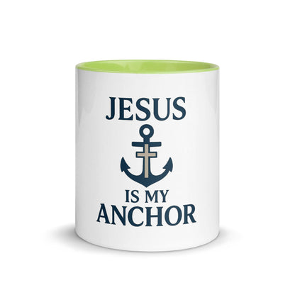 Jesus Is My Anchor Mug – Christian Faith Mug with Nautical Inspiration - Inspired by True Love