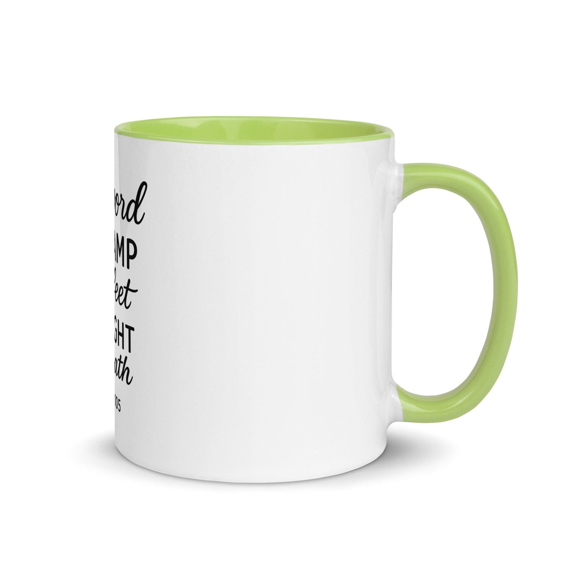 Your Word Is a Lamp to My Feet Bible Verse Coffee Cup | Christian Gift for Men & Women - Inspired by True Love