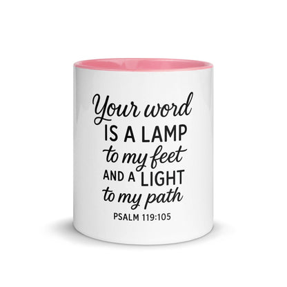 Your Word Is a Lamp to My Feet Bible Verse Coffee Cup | Christian Gift for Men & Women - Inspired by True Love