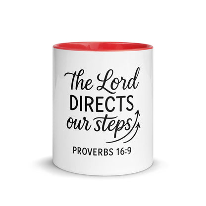 The Lord Directs Our Steps Bible Verse Coffee Cup | Christian Gift for Men & Women - Inspired by True Love