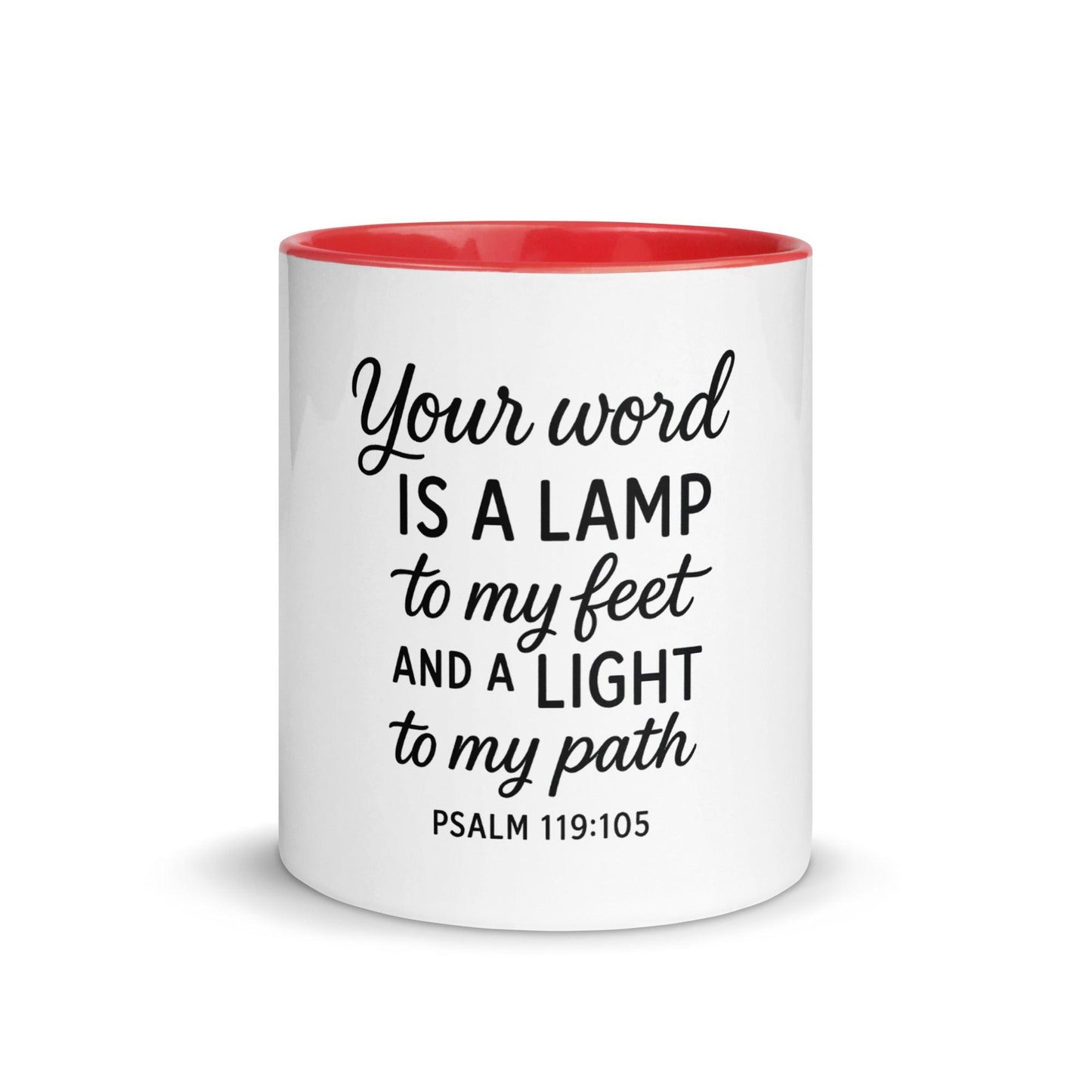 Your Word Is a Lamp to My Feet Bible Verse Coffee Cup | Christian Gift for Men & Women - Inspired by True Love