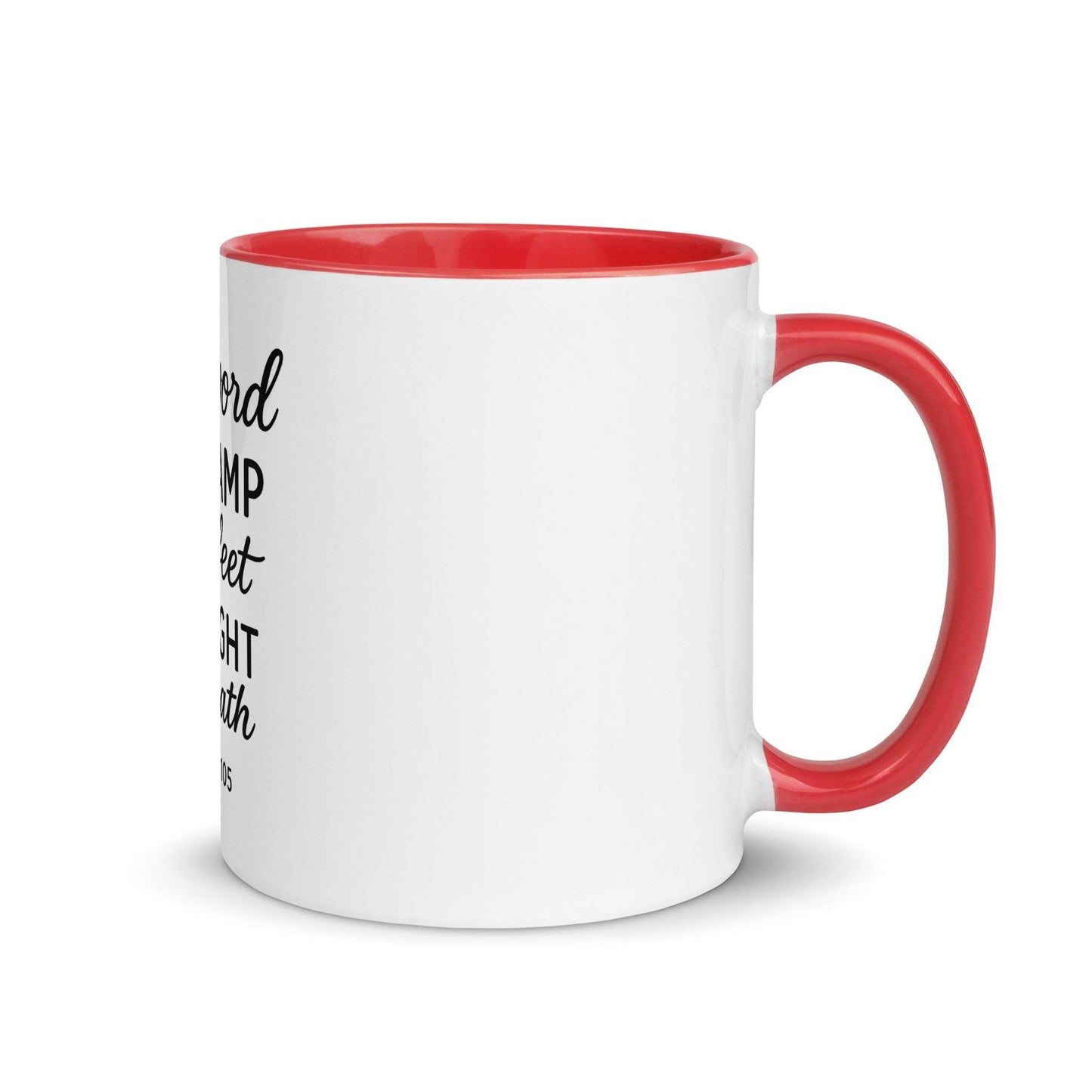 Your Word Is a Lamp to My Feet Bible Verse Coffee Cup | Christian Gift for Men & Women - Inspired by True Love