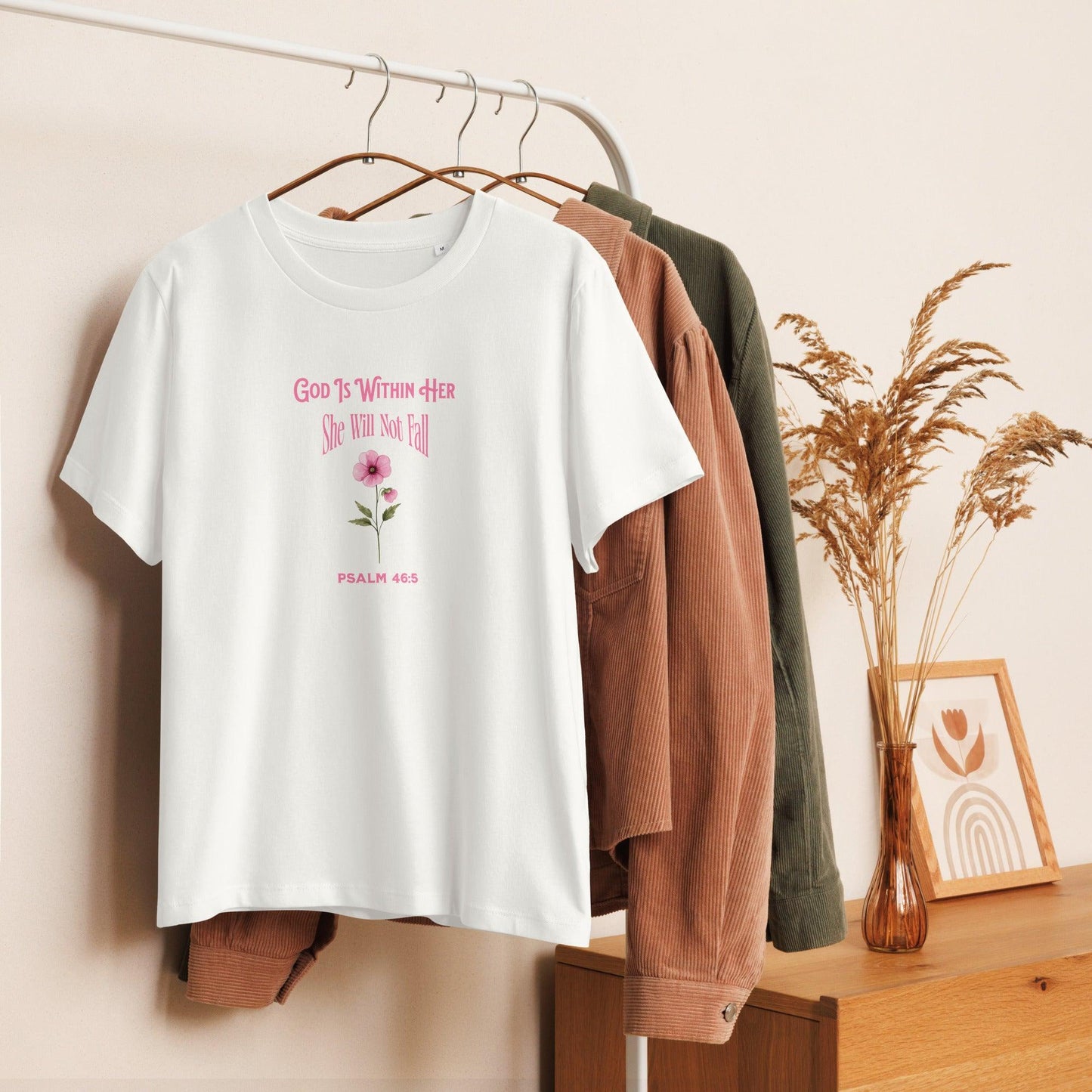 Women’s organic ribbed neck t-shirt - Inspired by True Love